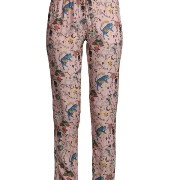 Zadig And Voltaire Made in France Parono Circus Print Drawstring Waist Sz 40 - Picture 3 of 16